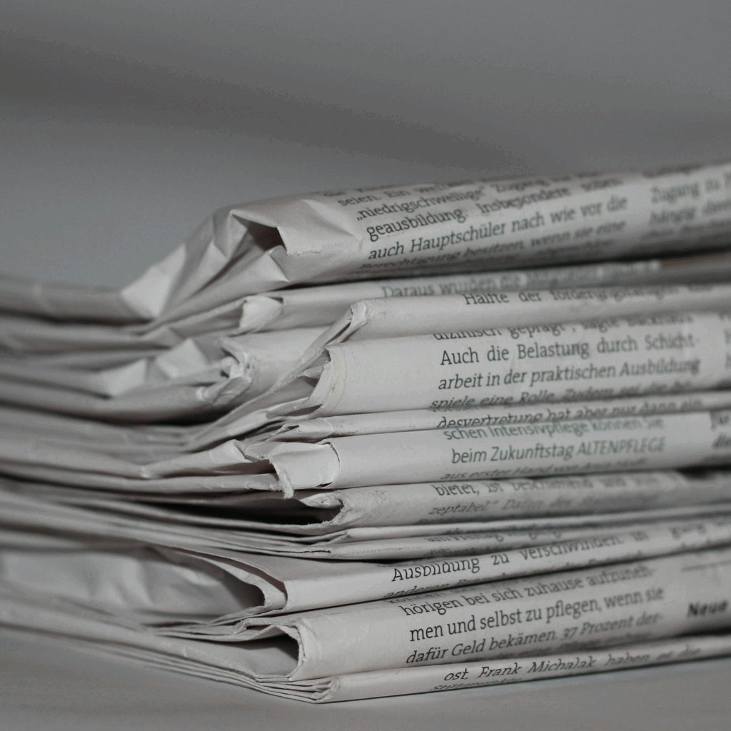 Zeitungsstapel